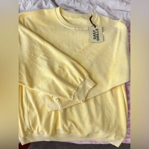 Butter terry xs/s oversized crewneck!